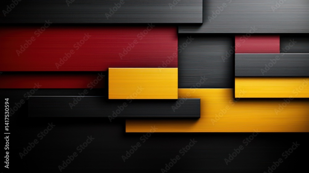 Fototapeta premium Abstract geometric shapes, layered design, modern, background. Possible use for website or app design