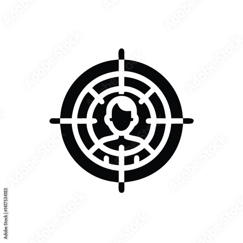 target silhouette on white background