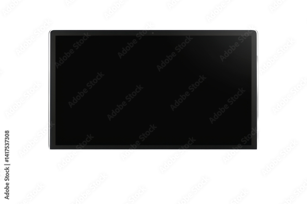 Black Rectangle Display isolated on PNG transparent background, cut out Black Rectangle Display isolated on PNG transparent background, cut out