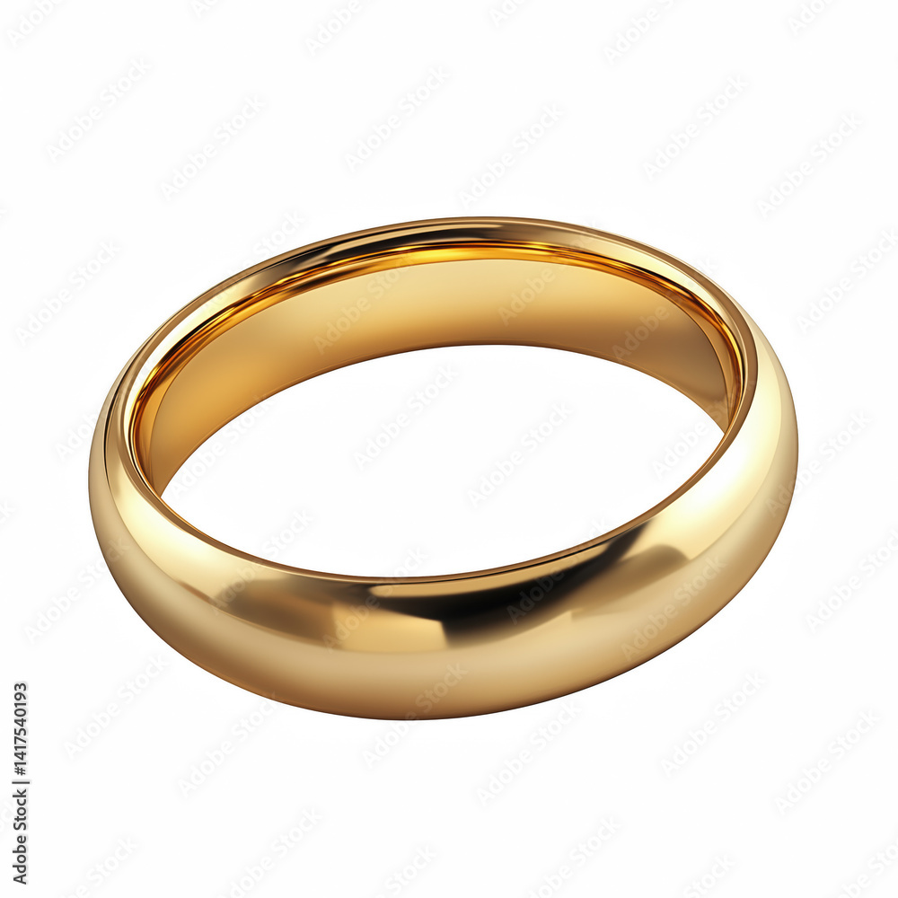 Elegant shiny gold wedding ring with smooth polished surface and rounded edges, symbol of love and commitment, isolated on transparent background. Elegant shiny gold wedding ring with smooth polished surface and rounded edges, symbol of love and commitment, isolated on transparent background.