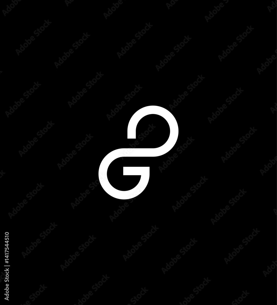 Interlocking GO or OG Infinity Loop Design Logo Branding Symbol Interlocking GO or OG Infinity Loop Design Logo Branding Symbol