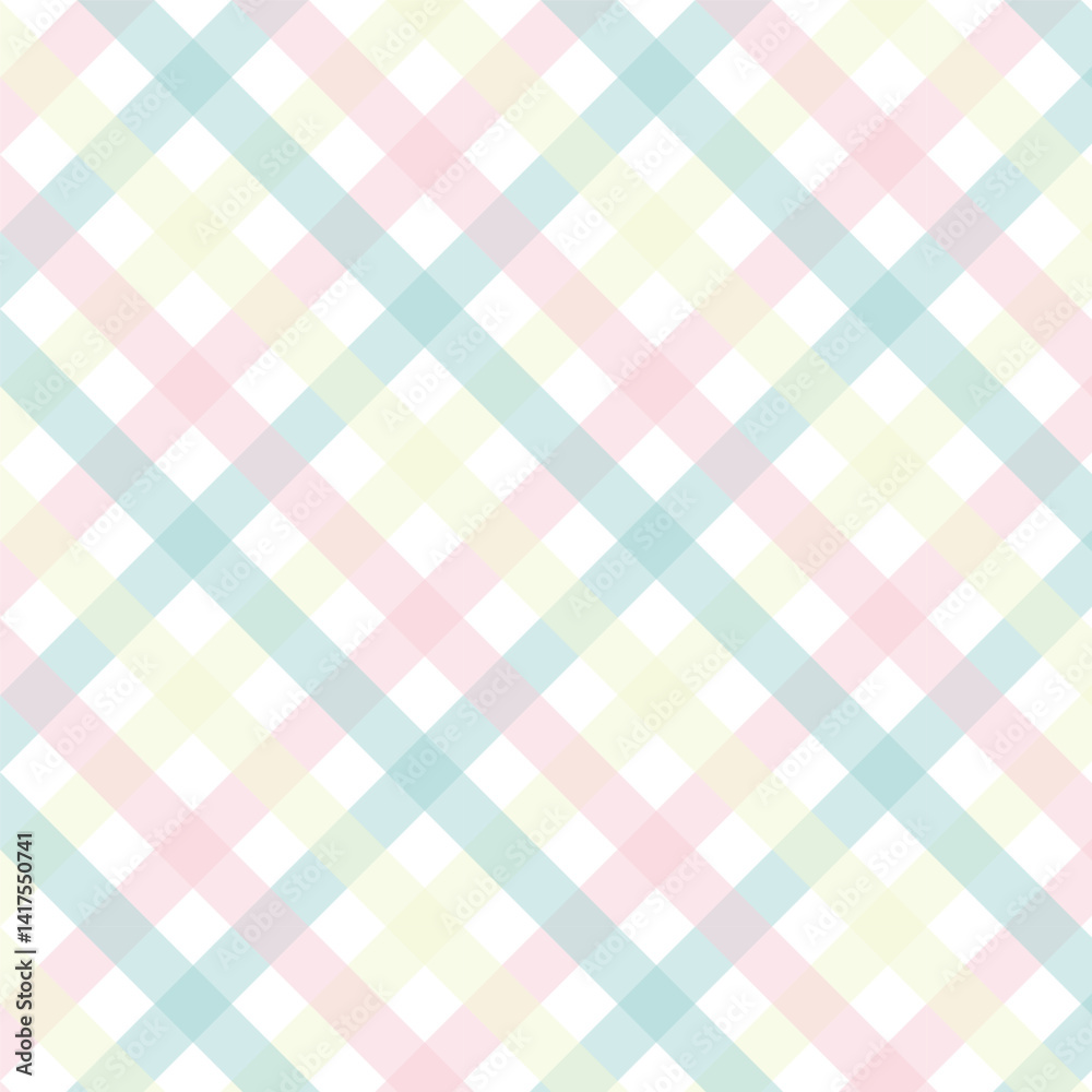 Fototapeta premium Gingham seamless pattern.Checkered tartan plaid repeat pattern.Geometric vector illustration background wallpaper.