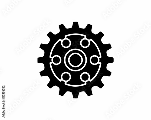 creative details Gear/settings icon Vector Illustration 