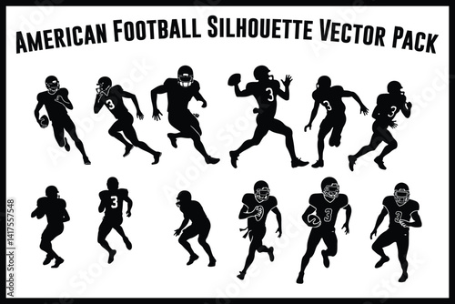 "Ultimate American Football Silhouette Bundle"