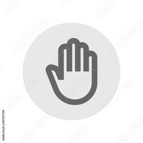 Back Hand Outline Icon