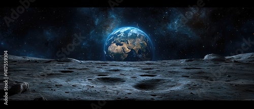 Earthrise from the Moon Stunning Space Wallpaper