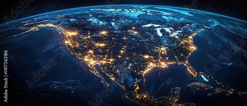 North America at Night A Stunning Satellite View of City Lights