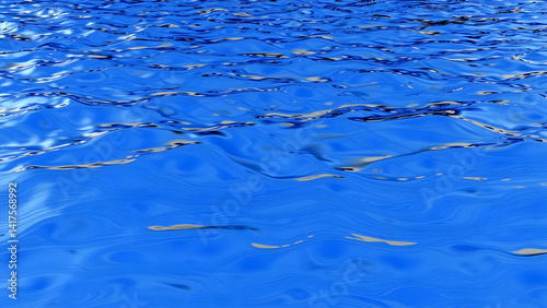 Obraz na płótnie Undulating data waves in metallic cobalt, liquid mercury surface with algorithmic ripple patterns, no shorelines or identifiable objects