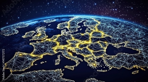 Global connectivity event digital network expansion in europe satellite view technological innovation