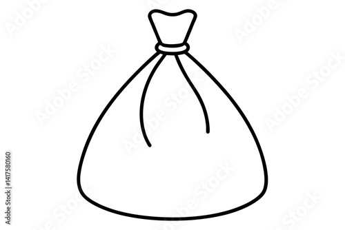 Vacuum Bag Line Art