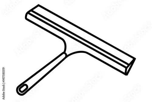 Window Squeegee Line Art