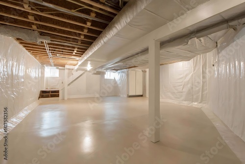Insulated basement with sealed walls for reliable waterproofing and durability  

