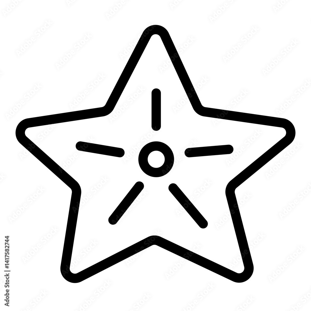 Starfish icon vector illustration. Starfish icon vector illustration.