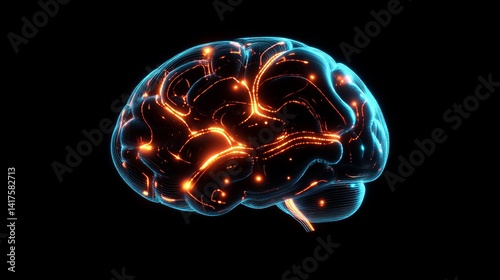 Visualization of illuminated brain activity a futuristic digital exploration