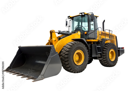 Heavy equipment loader ready for construction work on site