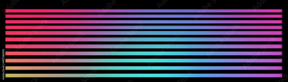 Horizontal gradient lines on a black background.