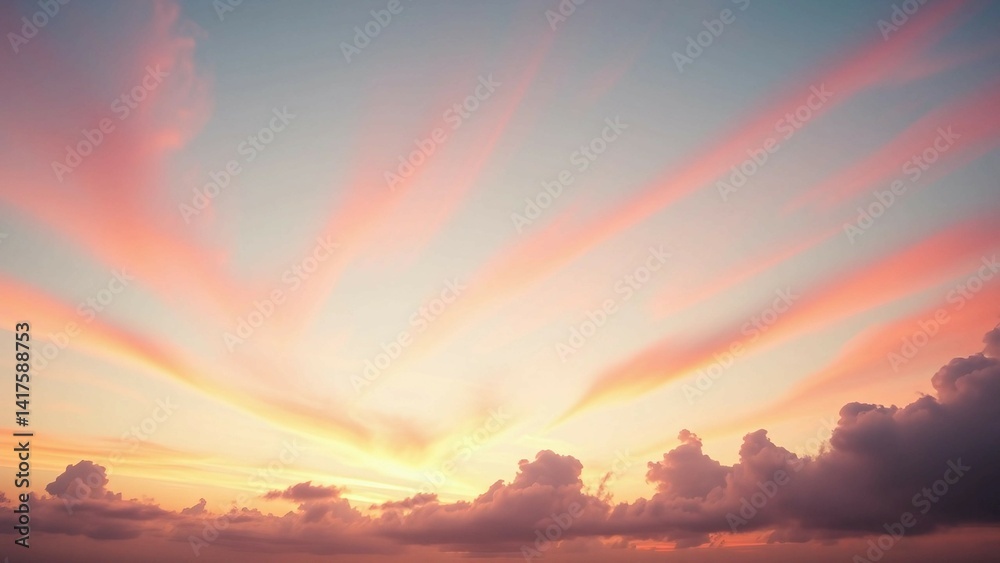 Magical pink pastel clouds moving in the wind Sunset colorful landscape Abstract pink clouds close-u Magical pink pastel clouds moving in the wind Sunset colorful landscape Abstract pink clouds close-u