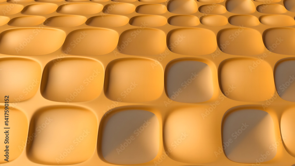 Topology-inspired quantum background with smooth mathematical surfaces