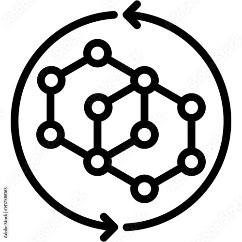 Regeneration Compound vector icon illustration concept