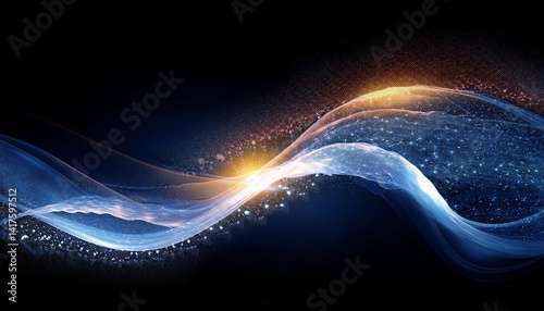 Transparent light effect Abstract foam sparkling wave