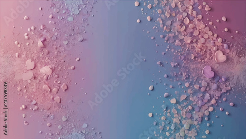 Abstract texture of clear water drops and bubbles on a wet glass window after the rain