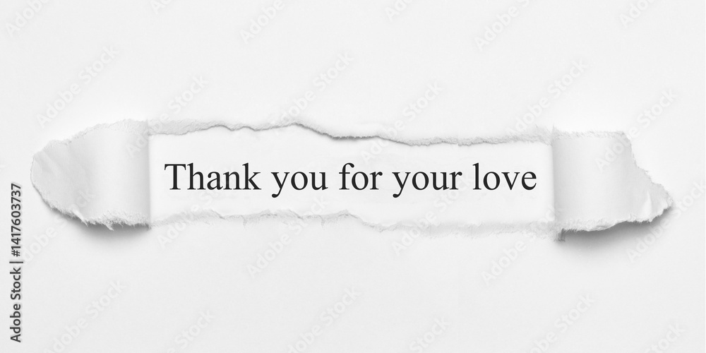 Fototapeta premium Thank you for your love 