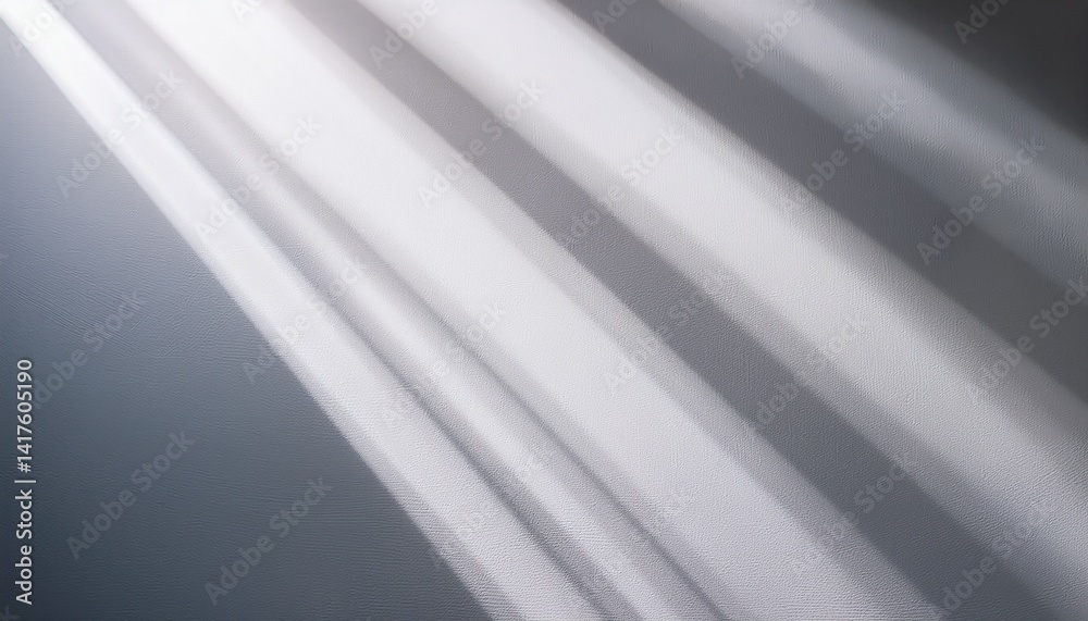 Fototapeta premium diagonal shadow and rays of light on a white background