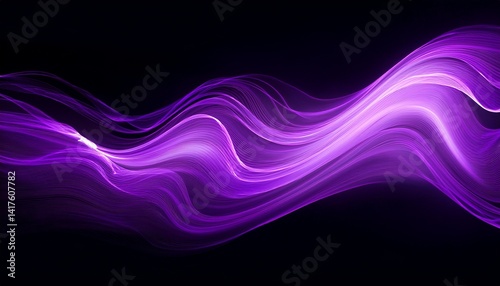 Image of a long horizontal purple flame
