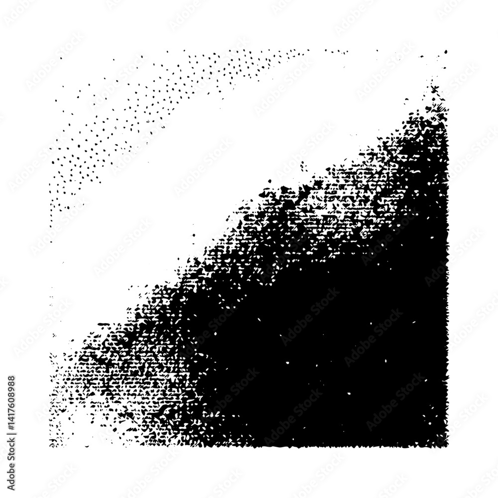 Fototapeta premium Halftone Noise Stipple pointillism background. Grain gradient texture background with dots. Dotwork gradient halftone pattern. Sand, grain, grunge stipple effect. Abstract texture, engraved overlay 