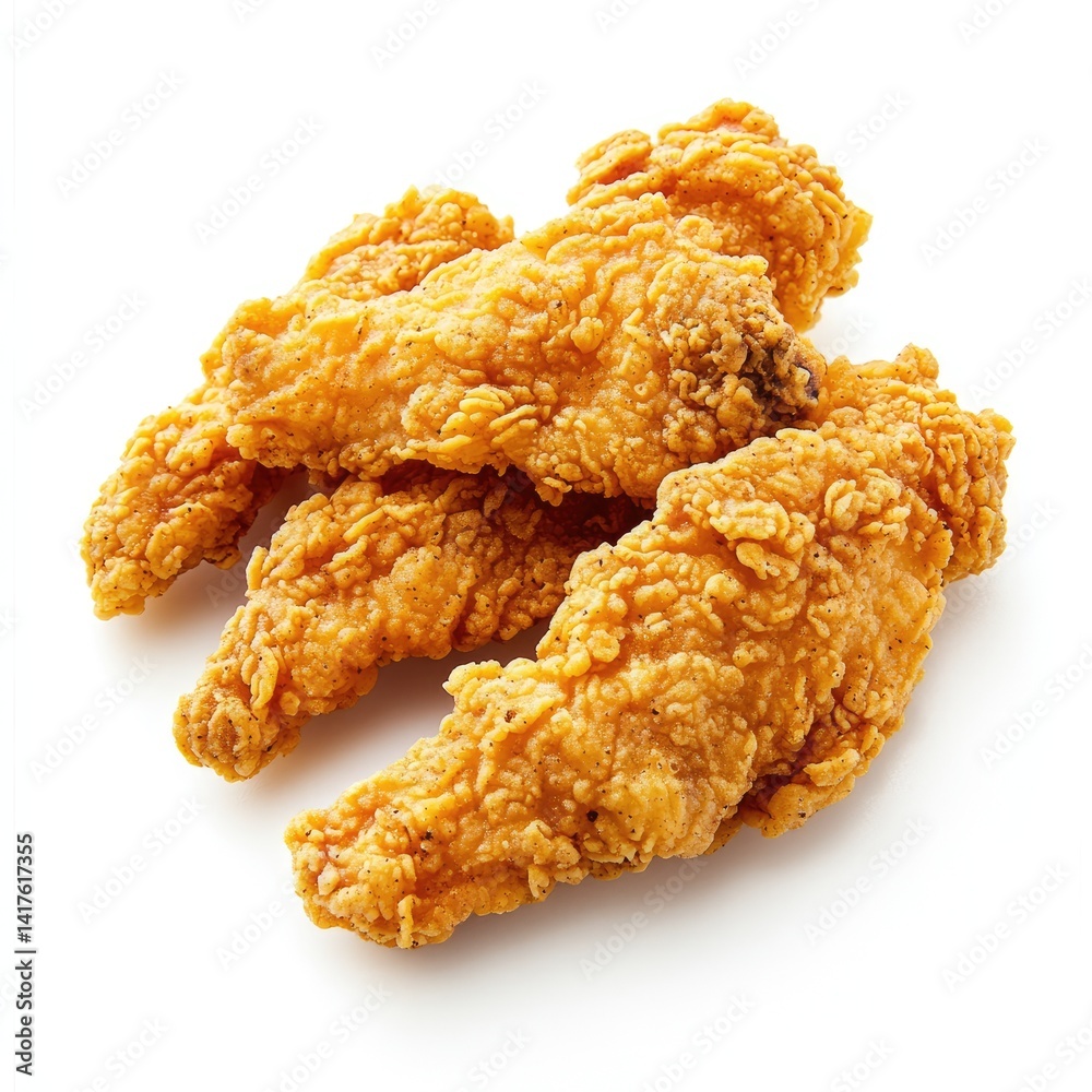 Crispy fried chicken pieces Crispy fried chicken pieces
