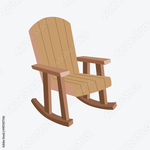 wooden rocking chair