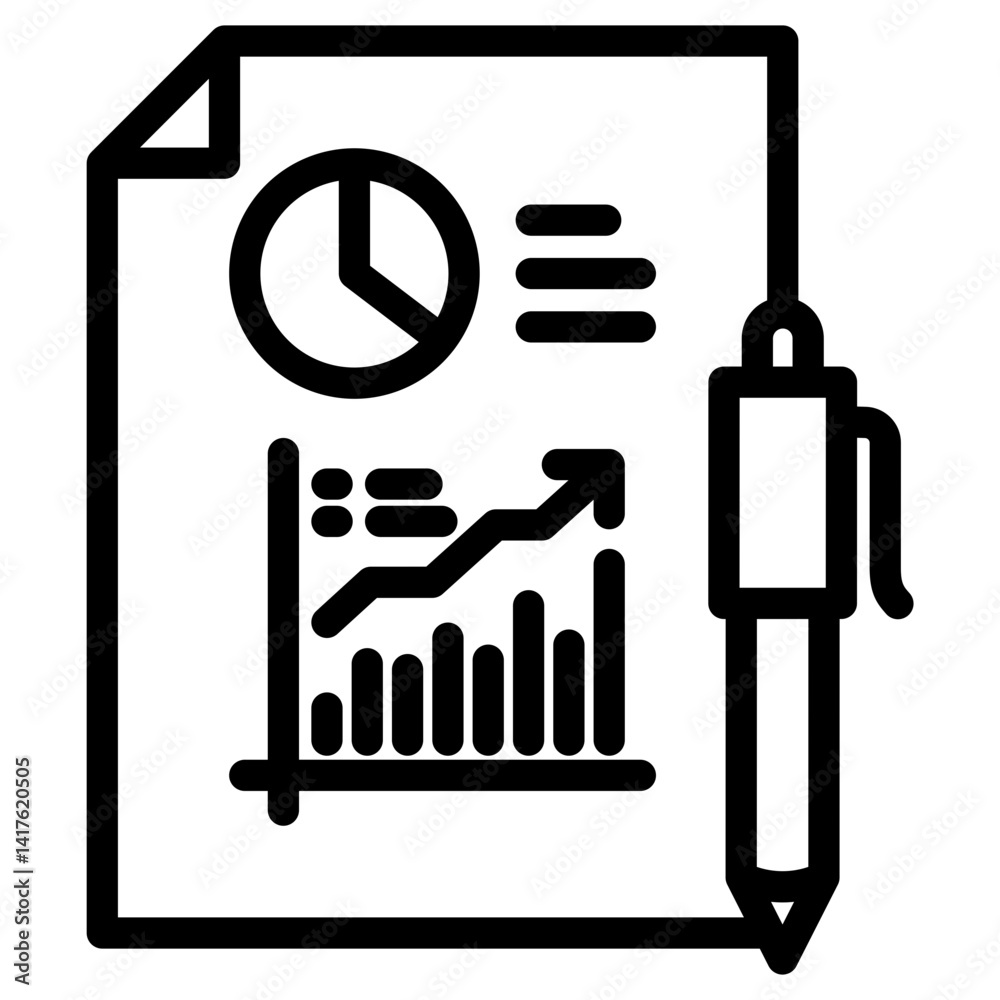 Obraz premium Report Icon