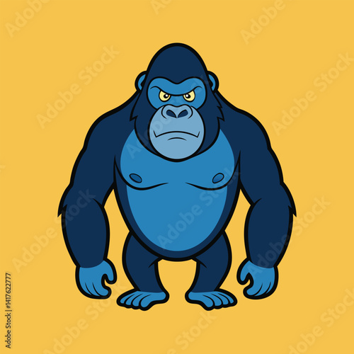 Gorilla standing vector illustration