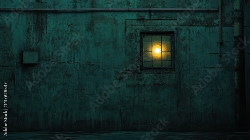 Solitary Light in the Urban Night