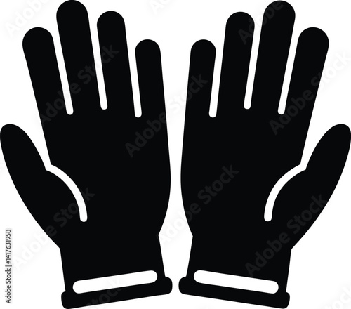 batting gloves silhouette
