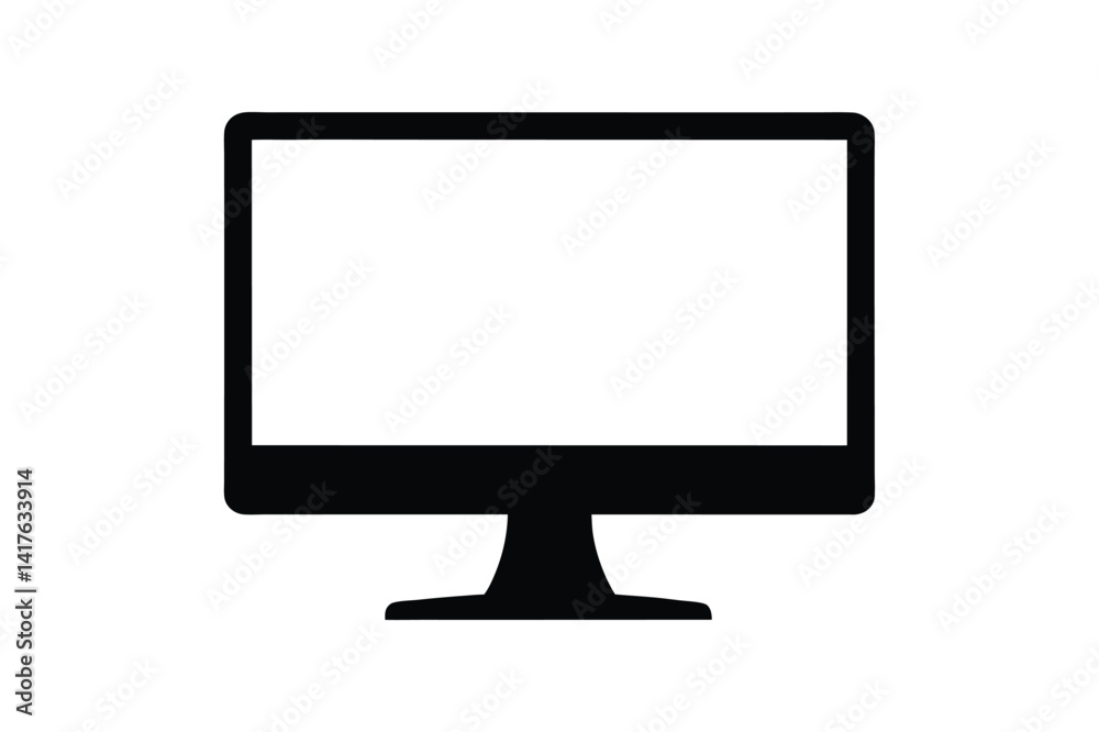 Computer Silhouette vector bundle illustration, Set of Computer Silhouette Computer Silhouette vector bundle illustration, Set of Computer Silhouette
