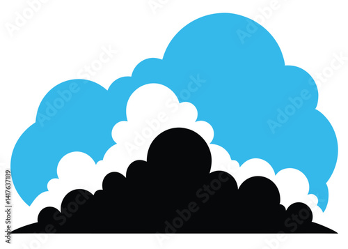 Clear Blue Sky with Soft Clouds Background