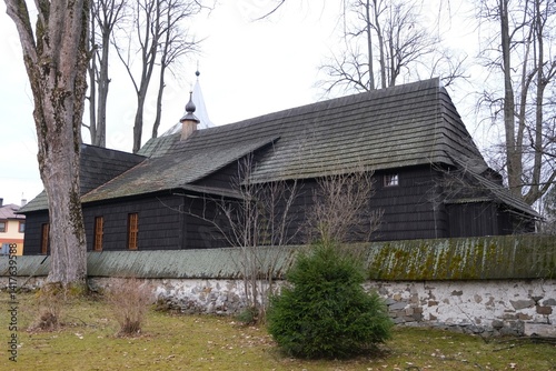 Obraz na płótnie Ancient church in Jurgow, Lesser Poland, Poland w salonie