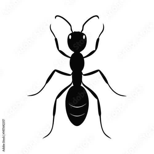 Ant silhouette Silhouette vector bundle illustration, Set of Ant silhouette Silhouette 