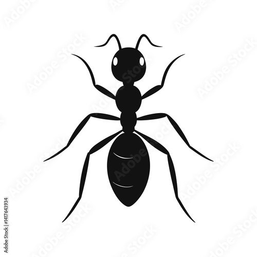 Ant silhouette Silhouette vector bundle illustration, Set of Ant silhouette Silhouette 