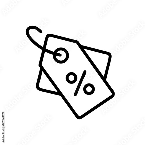 Discount Tags with Percentage Sign Icon Design
