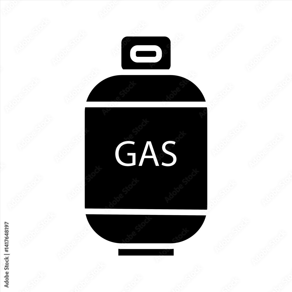 Gas icon on white background Gas icon on white background