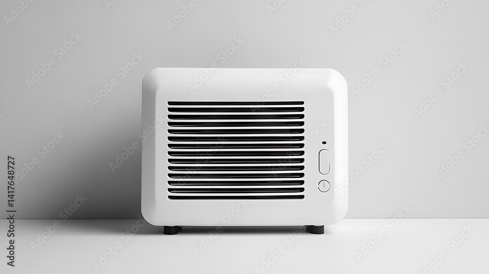 White Air Purifier with Modern Home. White Air Purifier with Modern Home.