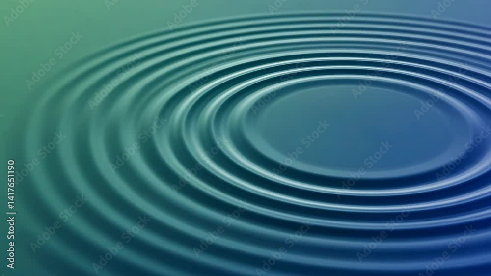 Blue ripples in water against a gradient background Blue ripples in water against a gradient background