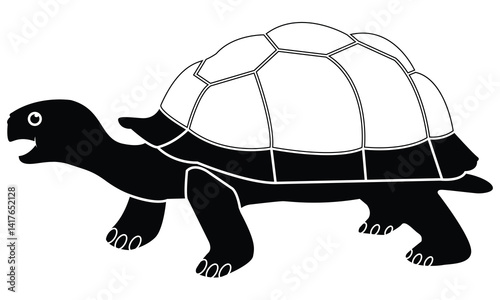  Tortoise silhouette outline vector illustration art book design