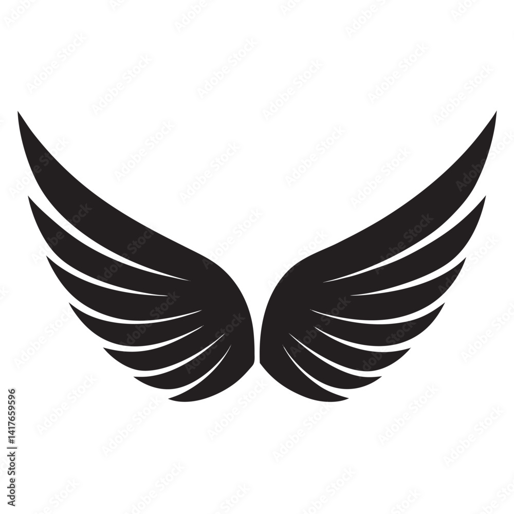 simple wing icons vector simple wing icons vector