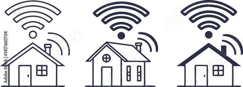 WIFI wireless internet signal vector icon 