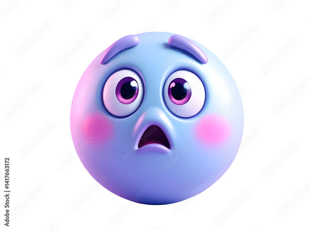 Fototapeta premium 3D styled cute and funny emojis for social media 