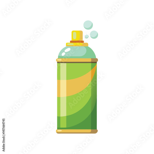 Minimalist Air Freshener illustration, Spray Paint Can Vector Design on White Background 
