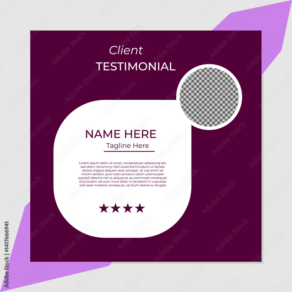 Creative Testimonial Design Template, Professional Testimonial Design Template Creative Testimonial Design Template, Professional Testimonial Design Template